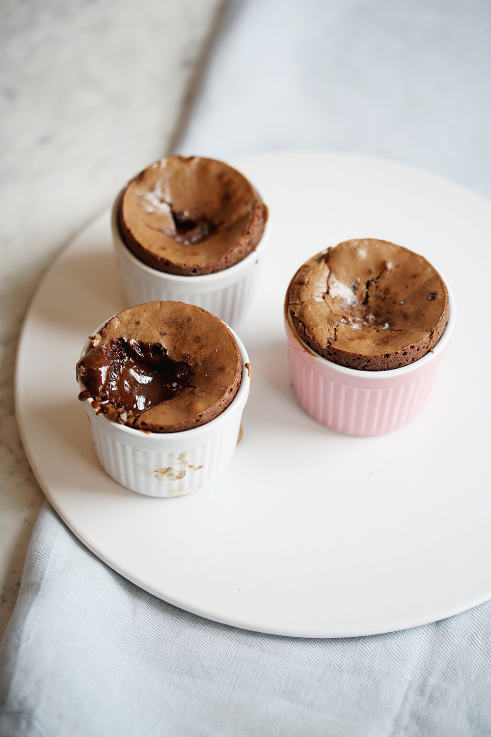 Dark chocolate fondants with sea salt recipe Khoollect