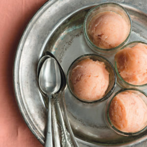 Recipe: peach and wine sorbet