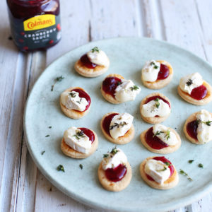 Recipe: cranberry mini tartlets topped with brie